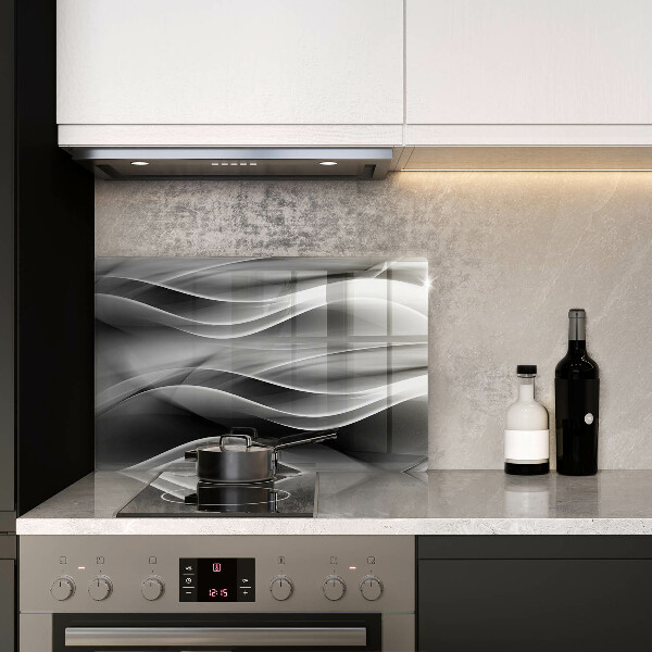 Zaščitna plošča za štedilnik Abstraktne črte dima