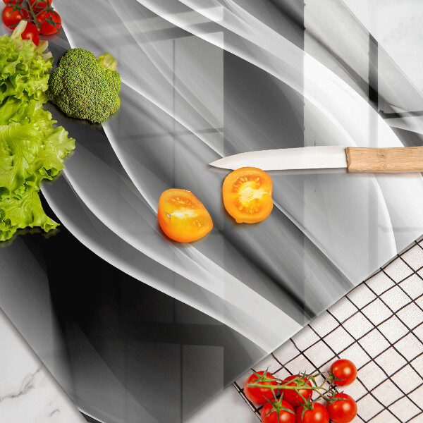 Zaščitna plošča za štedilnik Abstraktne črte dima