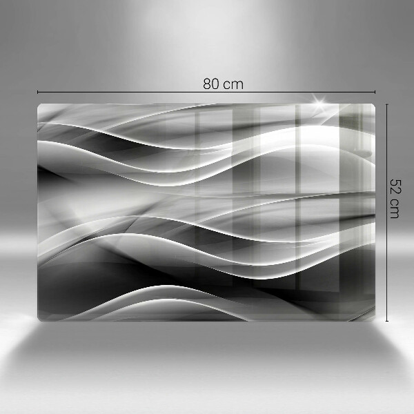 Zaščitna plošča za štedilnik Abstraktne črte dima