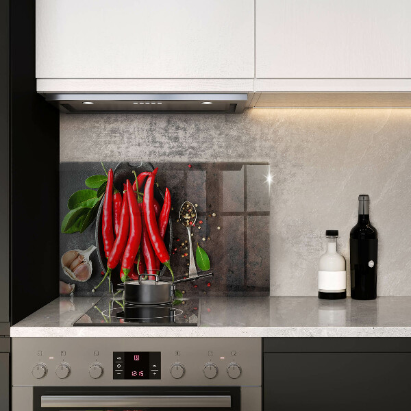 Zaščitna plošča za štedilnik Rdeča čili paprika