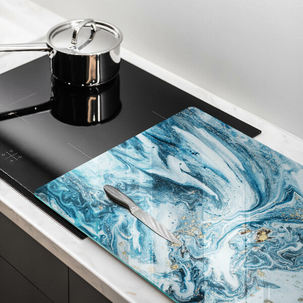 Zaščitna plošča za štedilnik Struktura z zlatom