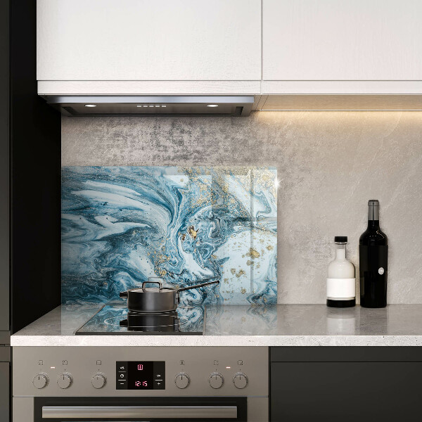 Zaščitna plošča za štedilnik Struktura z zlatom