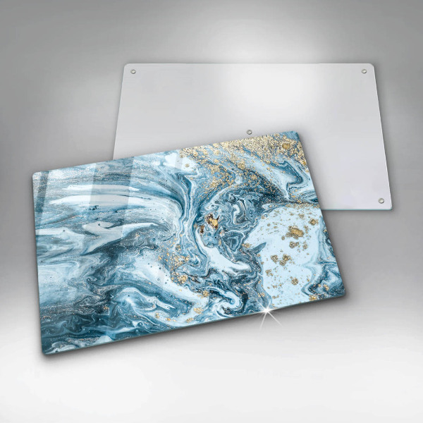 Zaščitna plošča za štedilnik Struktura z zlatom