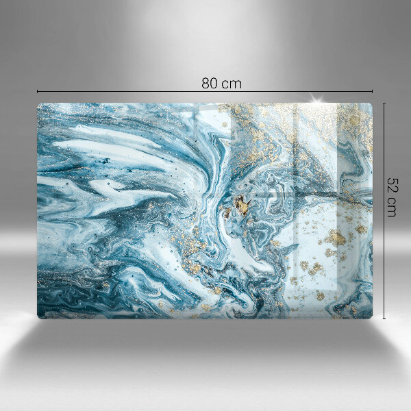 Zaščitna plošča za štedilnik Struktura z zlatom