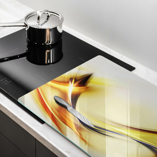 Zaščitna plošča za štedilnik Abstraktne črte svetlobe