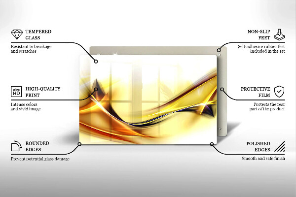 Zaščitna plošča za štedilnik Abstraktne črte svetlobe