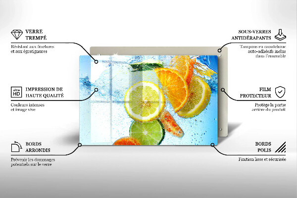Zaščitna plošča za štedilnik Sočna citrusna voda