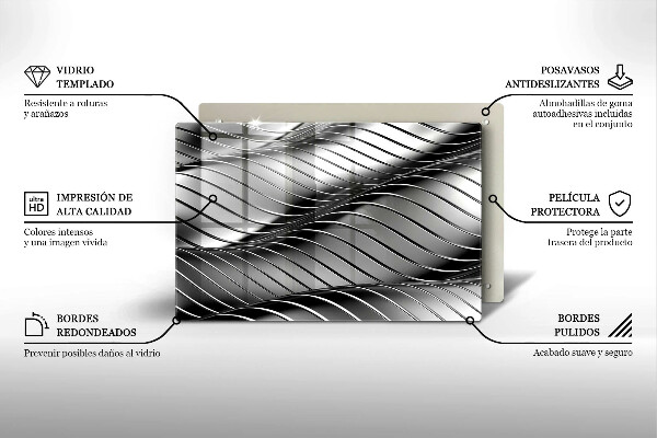 Zaščitna plošča za štedilnik 3D kovinska struktura