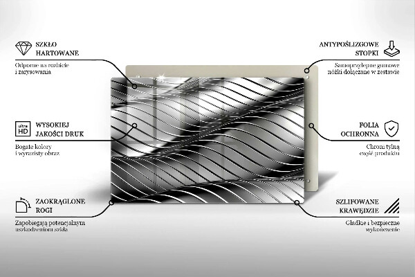 Zaščitna plošča za štedilnik 3D kovinska struktura