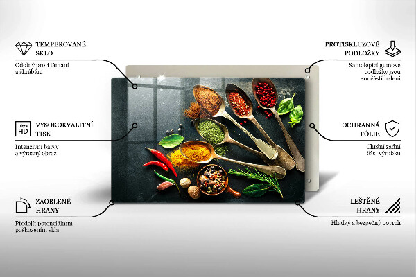 Zaščitna plošča za štedilnik Kuhinjske žlice začimb