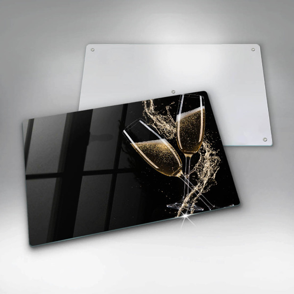 Zaščitna plošča za štedilnik Kozarci za šampanjec