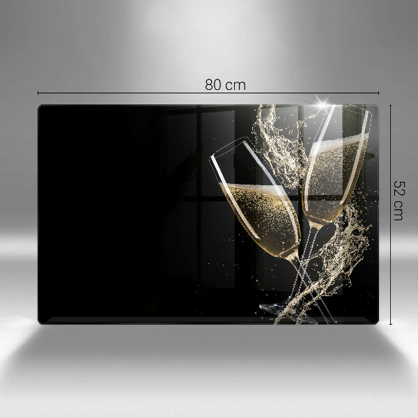 Zaščitna plošča za štedilnik Kozarci za šampanjec