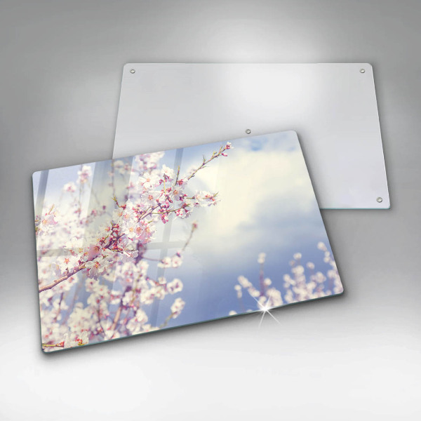 Zaščitna plošča za štedilnik Cvetoče drevo