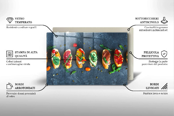 Zaščitna plošča za štedilnik Pisani sendviči