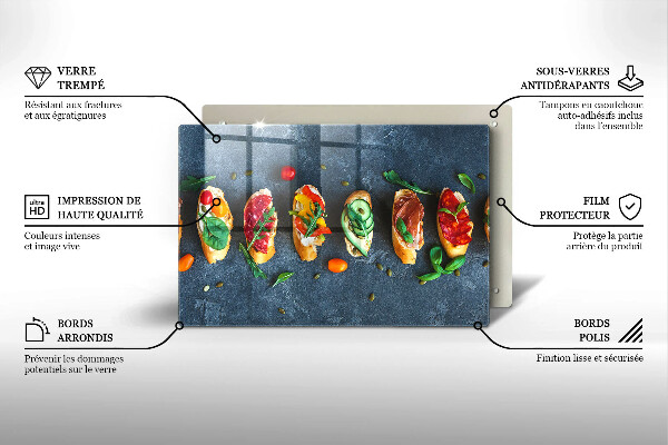 Zaščitna plošča za štedilnik Pisani sendviči