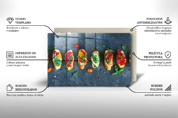 Zaščitna plošča za štedilnik Pisani sendviči