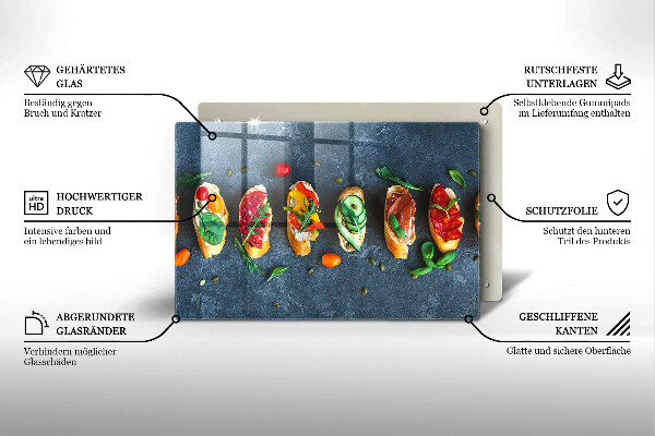 Zaščitna plošča za štedilnik Pisani sendviči