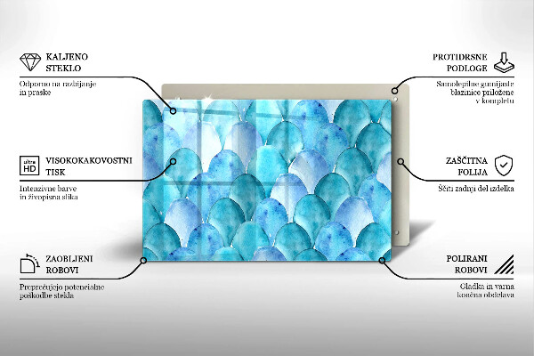 Zaščitna plošča za štedilnik Akvarelne lestvice