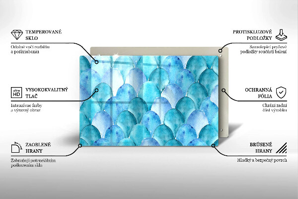 Zaščitna plošča za štedilnik Akvarelne lestvice