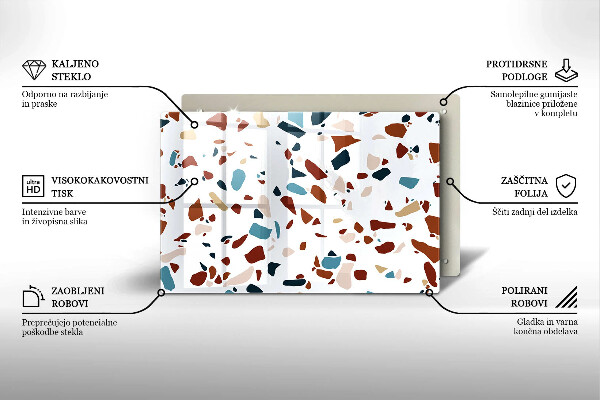 Zaščitna plošča za štedilnik Dekorativni kamen