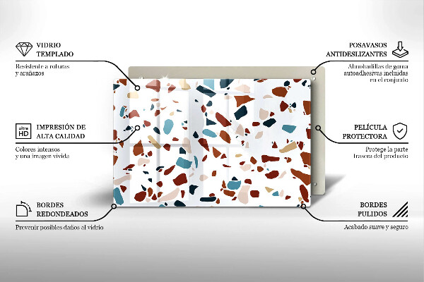 Zaščitna plošča za štedilnik Dekorativni kamen