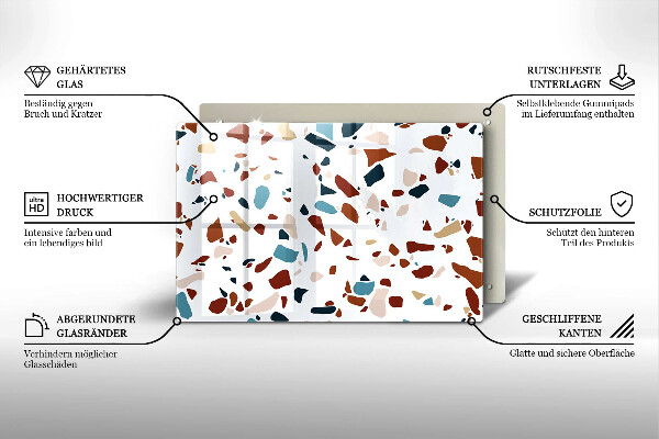 Zaščitna plošča za štedilnik Dekorativni kamen
