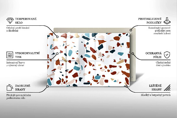 Zaščitna plošča za štedilnik Dekorativni kamen