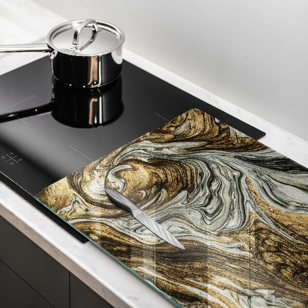 Stenska zaščitna plošča za štedilnik Bogata abstrakcija