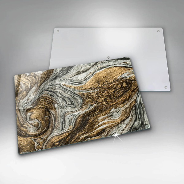 Stenska zaščitna plošča za štedilnik Bogata abstrakcija