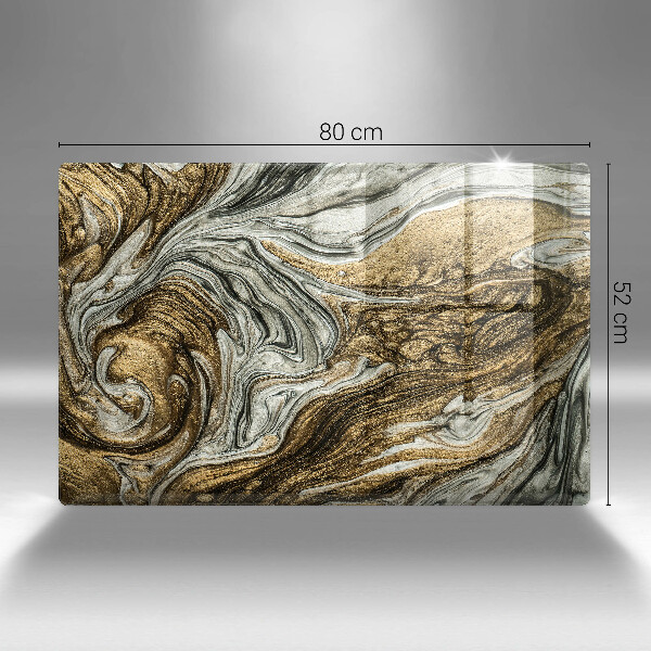 Stenska zaščitna plošča za štedilnik Bogata abstrakcija