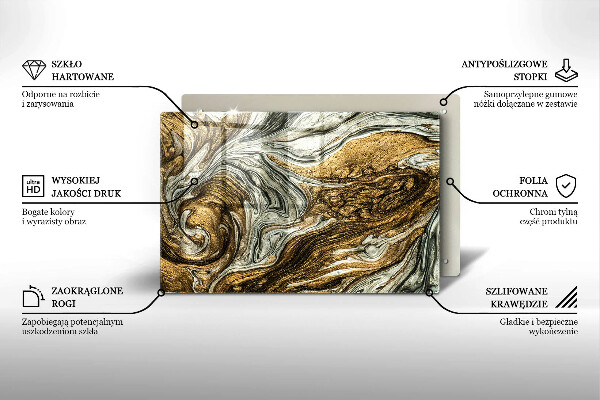 Stenska zaščitna plošča za štedilnik Bogata abstrakcija
