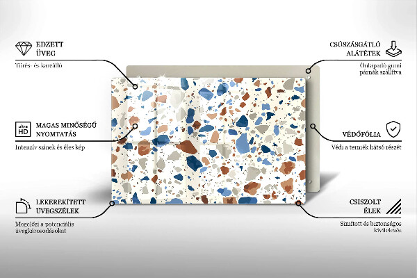 Stenska zaščitna plošča za štedilnik Dekorativna kamenina