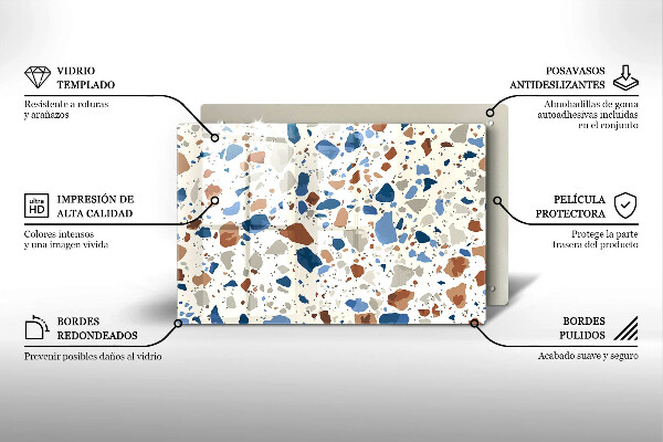 Stenska zaščitna plošča za štedilnik Dekorativna kamenina