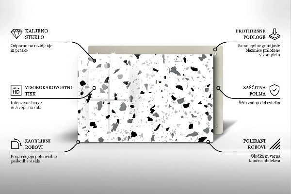 Stenska zaščitna plošča za štedilnik Dekorativna kamenina