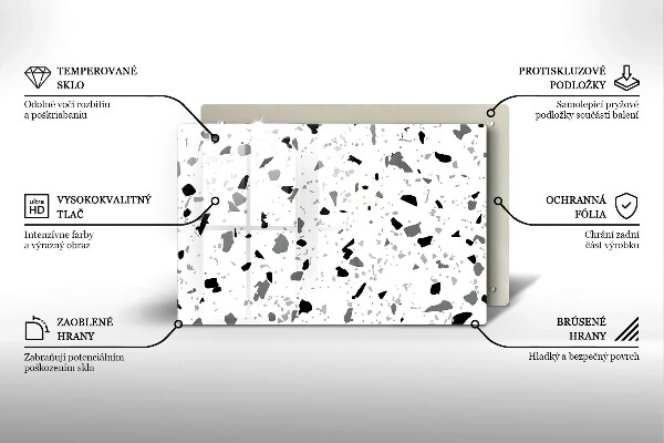 Stenska zaščitna plošča za štedilnik Dekorativna kamenina