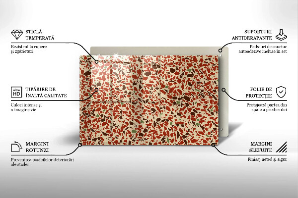 Stenska zaščitna plošča za štedilnik Fina kamenina