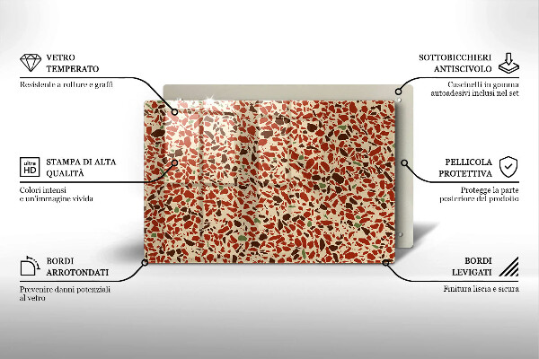 Stenska zaščitna plošča za štedilnik Fina kamenina