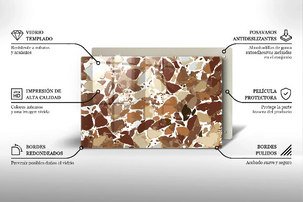 Stenska zaščitna plošča za štedilnik Kamnite dekorativne madeže