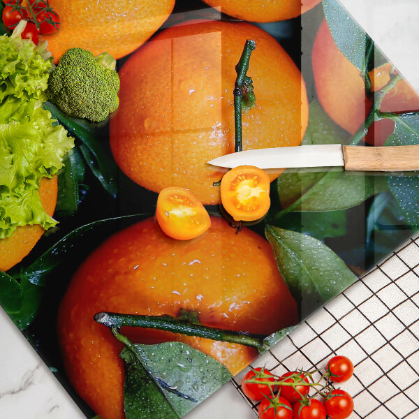 Stenska zaščitna plošča za štedilnik Oranžno sadje