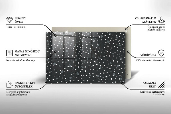 Stenska zaščitna plošča za štedilnik Dekorativni kamen