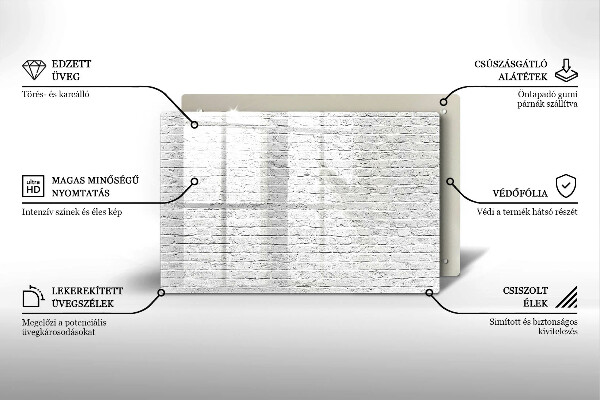 Zaščitna plošča za štedilnik Stena iz opečne stene
