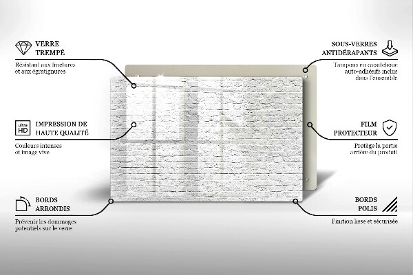 Zaščitna plošča za štedilnik Stena iz opečne stene