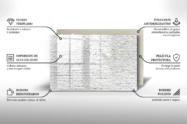 Zaščitna plošča za štedilnik Stena iz opečne stene