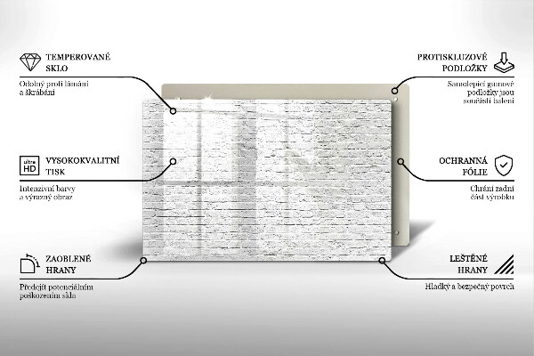 Zaščitna plošča za štedilnik Stena iz opečne stene