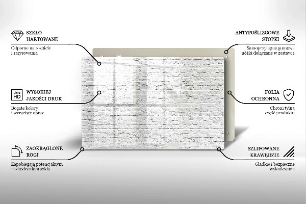 Zaščitna plošča za štedilnik Stena iz opečne stene