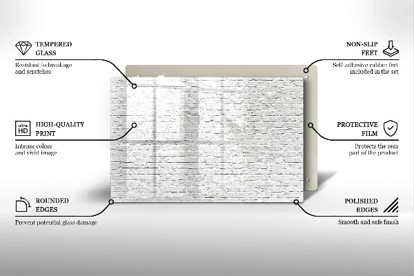 Zaščitna plošča za štedilnik Stena iz opečne stene