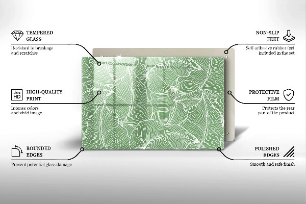 Zaščitna plošča za štedilnik Linearni listi