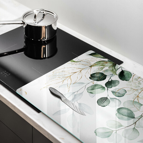 Zaščitna plošča za štedilnik Poslikane rastline