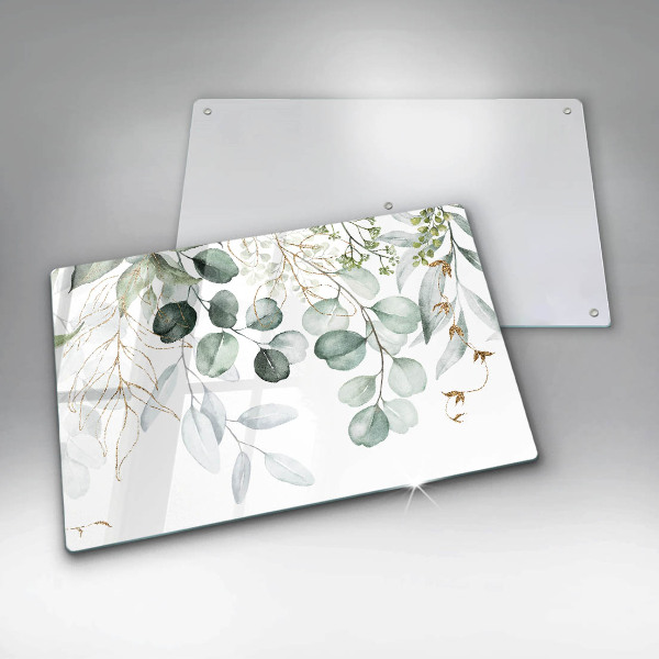 Zaščitna plošča za štedilnik Poslikane rastline