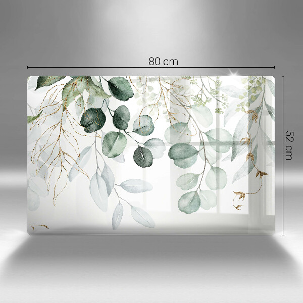 Zaščitna plošča za štedilnik Poslikane rastline